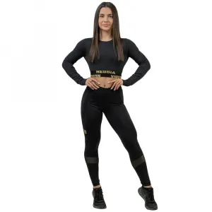 Леггинсы Nebbia Push-Up Intense Heart-Shaped Gold high waist, черный