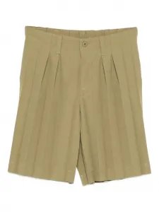 Плиссированные шорты Homme Plissé Issey Miyake, зеленый