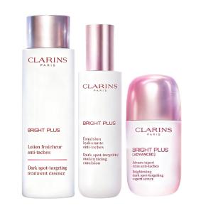 Jiaoyunshi молочная светящаяся сыворотка в маленькой фарфоровой бутылочке набор для ухода за кожей увлажнение и гидратация 200мл+75мл+50мл CLARINS, three-piece set: 200ml moisturizing water+75ml lotion+small ceramic bottle serums upgraded 50ml