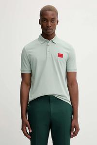 Хлопковое поло Hugo, зеленый