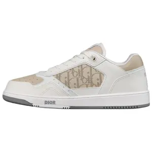 DIOR Низкие кроссовки для скейтбординга B27, унисекс, белые, бежевые