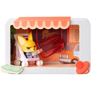 Слепая коробка с героями безумного города животных маркер момент POP MART