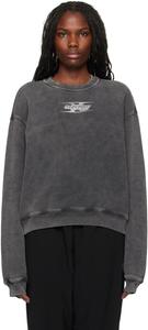 Серая толстовка с тисненым логотипом Blade alexanderwang.t