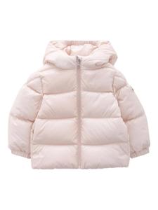 Moncler Enfant пуховик с капюшоном, розовый