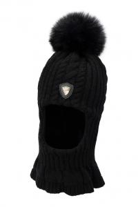 Детская балаклава ESTERE II из смесовой шерсти Jamiks, черный
