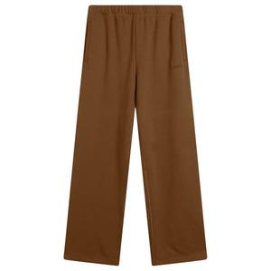 Классические прямые брюки из хлопкового флиса Skims, Bison