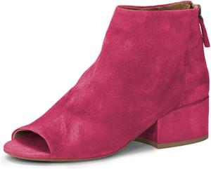 Женские ботильоны FOWT с открытым носком, на невысоком грубом каблуке, с задней молнией, повседневные удобные модные уличные туфли, размеры 4-16 US, Rose Red