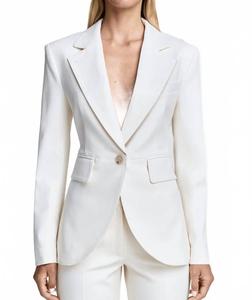 Блейзер со швами цвета мела Smythe, Chalk