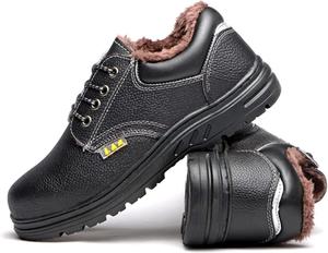Кроссовки с стальным носком для мужчин и женщин, легкие, дышащие, защитные ботинки, промышленная строительная обувь (Цвет: черный, Размер: 4.5 US) Hisxus