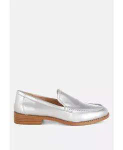 Женские лоферы Corleone на платформе из искусственной кожи Rag & Co, серебро