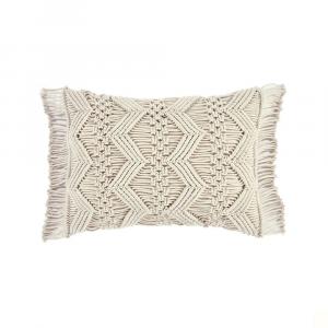 Декоративная наволочка Lush Decor Studio Chevron Macrame, цвет Neutral