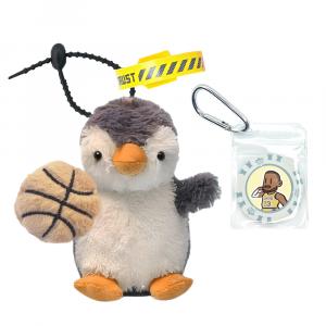Милый супер крутой баскетбольный пингвин мягкая подвеска высота 13см AIZIYUO