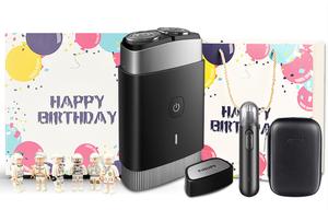 Электрическая бритва PQ890 с поворотной головкой для мытья всего тела быстрая зарядка за 1 час модель PHILIPS, Pq888 Birthday Gift Box