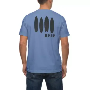 Мужская футболка Pettibon с принтом Reef, цвет steel blue