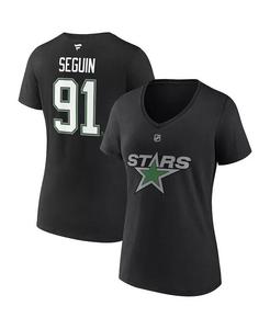 Женская черная футболка Tyler Seguin Dallas Stars Special Edition 2.0 с v-образным вырезом с именем и номером Fanatics