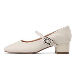 Туфли Мэри Джейн на массивном каблуке Women's DAPHNE, бежевый