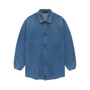Рубашка Fear Of God Essentials Fear of God Essentials Denim Overshirt, синий
