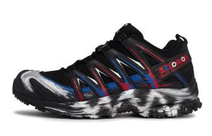 SALOMON XA PRO 3D LA YAUTE дышащие кроссовки для бега низкие Unisex Black Silver Red Blue