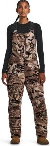 Under Armour женские ветрозащитные брюки-комбинезон | ветрозащитная тихая микрофлисовая подкладка Sherpa | женские утепленные брюки-комбинезон, (989) Ua Barren Camo/Charcoal