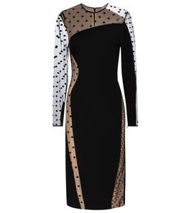 Платье миди Arielle Cady Stella McCartney, черный