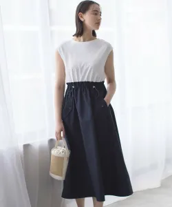 Комбинированное платье Suite L, цвет Off-White X Navy [002]