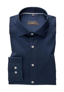 Деловая рубашка, приталенный крой, мужская ETERNA, темно-синий