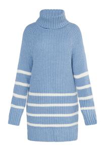 Платье usha BLUE LABEL Strickpullover, цвет Denimblau
