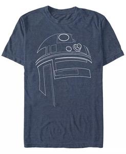 Мужская футболка с коротким рукавом Star Wars R2-D2 Outline Fifth Sun, синий