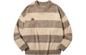 PSO Brand Свитер унисекс бренда PSO, Розовые абрикосовые полоски