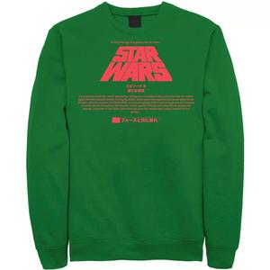 Мужской свитшот с титульной карточкой кандзи «Звездные войны» Licensed Character