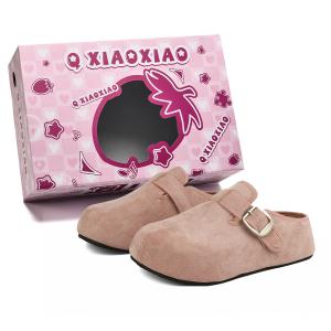 Circle small Тихие антискользящие массажные тапочки для женщин с закрытым носком, устойчивые к запахам, грязно-розовые, цвет Dirty Pink