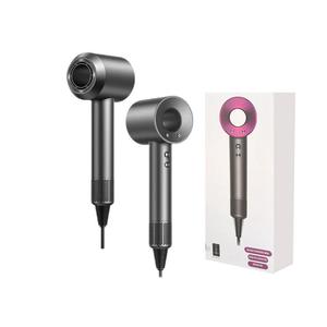 Фен высокоскоростной сушка вертикальная сушка с холодным и горячим воздухом отрицательные ионы безлопастной Hair Dryer DS01 Ju Chi Hui, серый