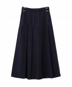 Плиссированная юбка с боковым поясом Jill By Jill Stuart, цвет Navy
