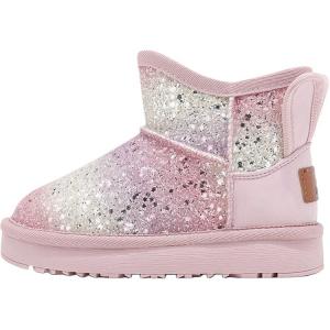Противоскользящие, амортизирующие, износостойкие, термоботинки для детей Annil, a розовый