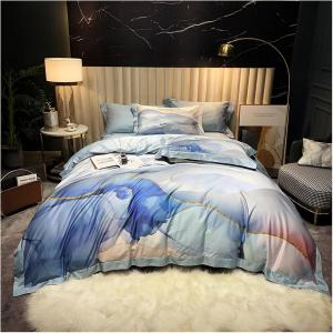 IBDRYKK Комплект постельного белья из хлопка 1000TC с набивным рисунком