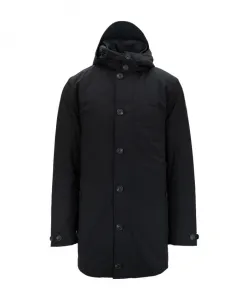 Мужское пальто на молнии и пуговицах Save The Duck, черный