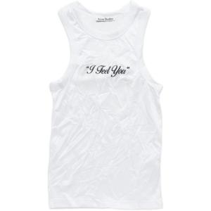 Футболка-майка SS26 Unisex Acne Studios, белый