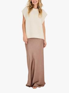 Patrisia свободный вязаный жилет A-VIEW, Off White