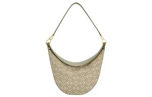 LOEWE Женская сумка через плечо из жаккардовой ткани с кожаной вставкой