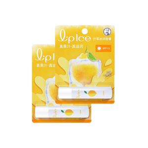 Mentholatum Бальзам для губ Mixed Fruit Ice Cream, подтягивающий, увлажняющий, питающий, 3,5 г/3,5 г*2