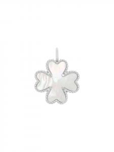 Amor Кулон с мотивом, серебро 925 пробы, родированное покрытие, перламутр в серебре