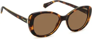 Солнцезащитные очки POLAROID PLD 4154/S/X 086 HAVANA 55/18/145 для женщин, Havana