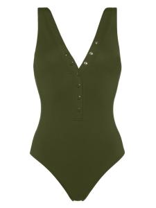 ERES купальник Icône с V-образным вырезом, зеленый