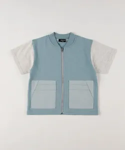 Куртка из смешанных материалов с коротким рукавом Comme Ca Ism, цвет Saxophone