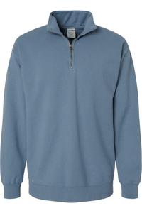 Толстовка ComfortWash by Hanes Garment-Dyed с застежкой-молнией на четверть длины, цвет saltwater
