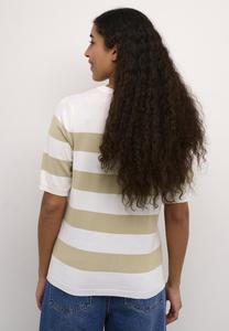 Принт на футболке KALIZZA STRIPED Kaffe, кремовый