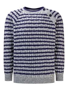 Полосатый джемпер Emporio Armani Kids, серый