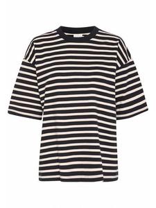 Свободный свитшот Lora Stripe KAFFE, Black/White