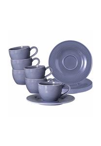 Набор из 6 кофейных пар beat color glaze 100 мл с блюдцами Beat Seltmann Weiden, сиреневый