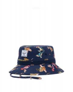 Рыбацкая шапка унисекс из ткани с разноцветным принтом Herschel, мультиколор